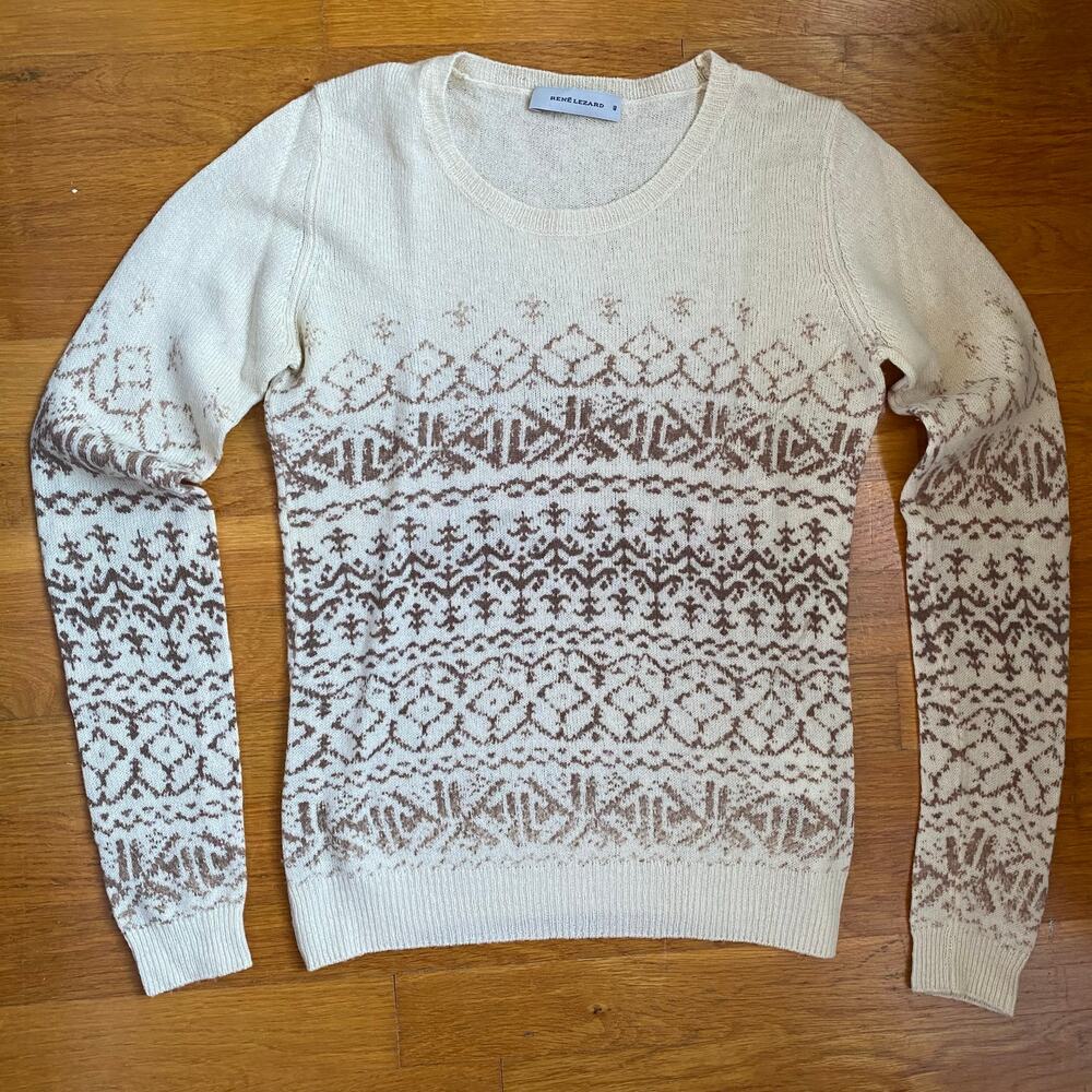 RENÉ LEZARD Wool/Cashmere Sweater Size 40/XS